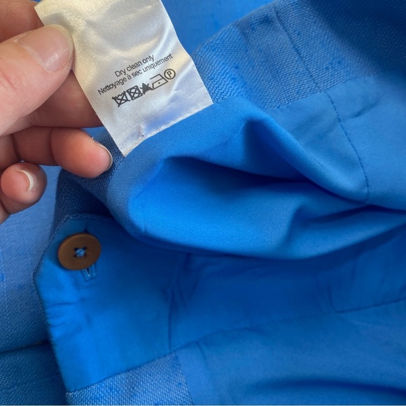 SET Veronica Beard Behren Suit Jacket Blue 4 Crop Wide Leg Dova Trouser - Picture 15 of 16